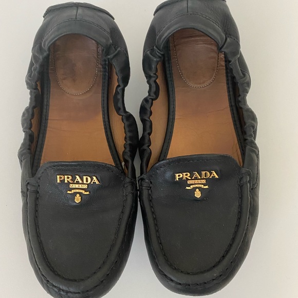 Prada Shoes - Parada black leather loafer